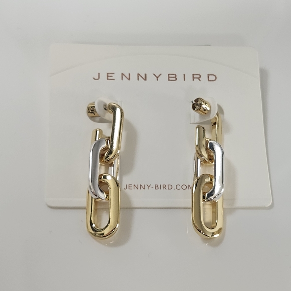 Jenny Bird Jewelry - NWT Jenny Bird Silver/Gold-Tone Toni Drop Earrings